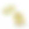 H11h21376g pax 1 pendentif arche avec soleil et lune 19mm, en acier inoxydable 316l, doré à l'or fin 18k, placage ionique