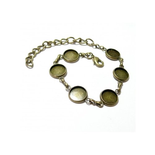 Ps110117979 pax 1 support bracelet pour cabochon 12mm metal couleur bronze