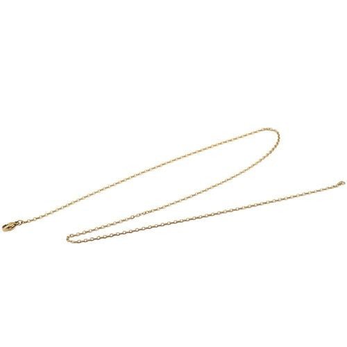 Hk00407g – lot de 1 collier sautoir 60 cm maille 2.5 mm – acier inoxydable 304 doré placage ionique