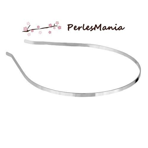 H11pw0001161pc – lot de 4 supports de serre-tête 3mm, métal finition argent platine