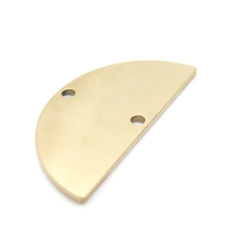 H11r111la160 – lot de 1 connecteur demi cercle 28 mm – acier inoxydable doré