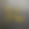 Ae11777 pax 4 estampes, pendentif,  filigrane, nuage zen 20 mm, coloris jaune