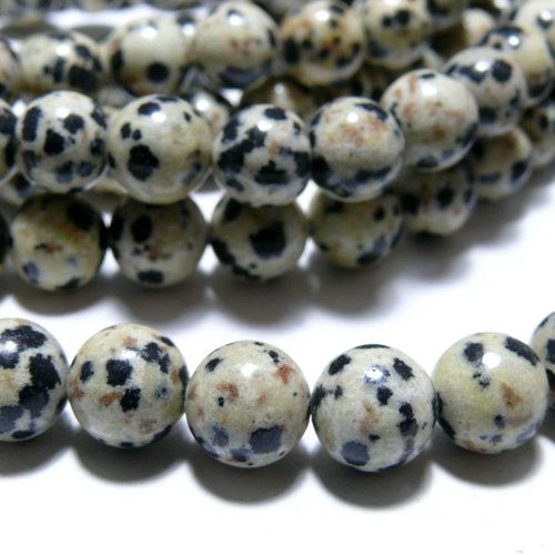 Bu11220428133219 lot de 19 cm perles ronde 2mm jaspe dalmatien