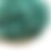 Hxs13 lot de 19 cm environ 20 perles rondes jade mashan vert pétrole 10 mm