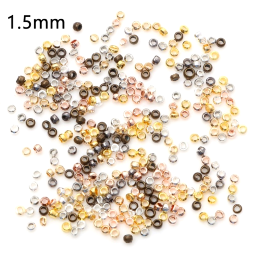Ps11859873 pax 500 perles à écraser 1.5mm cuivre finition multicolores