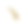 Ps110912881 pax 1 pendentif fleur sur tige 20 mm, symbole mois de mai, acier inoxydable 304 finition doré, pour bijoux raffinés