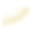 H11h41010g pax 4 boucles d'oreille, puce bille 3 mm avec attache, acier inoxydable 316, doré à l'or fin 18k, placage ionique