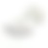 Bu112312141647353530 pax 1 pendentif eventail 28 mm, acier inoxydable 304 finition argenté