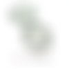 Ref 15042615162820 pax 2 supports de connecteurs rond lierre arty 20mm, laiton finition argent antique