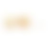 H11f72822g pax 2 boucles d' oreille, puce avec trou 8mm stardust, laiton doré à l'or fin 18k
