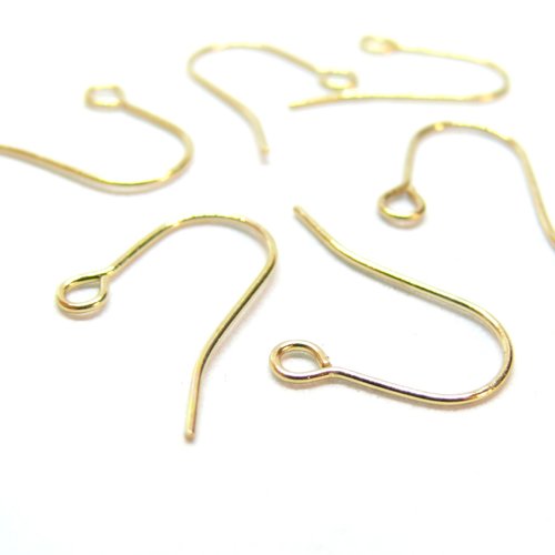 H11p16213pb pax 20 boucles d'oreille crochets 18 mm, acier inoxydable 304 finition doré