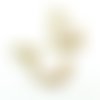 H11q21532g pax 1 pendentif boho chic et nacre 21mm, acier inoxydable 304, finition doré 14k, placage ionique