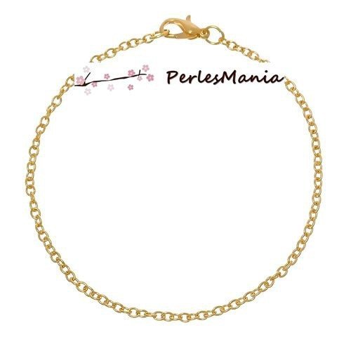 S1160456 pax 4 bracelet 21cm chaine metal couleur dore