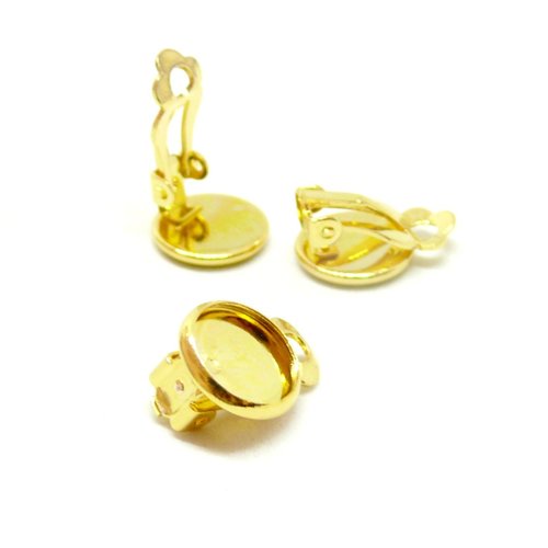 H11i18702eg pax 2 supports de boucles d'oreille clips 10mm, acier inoxydable 316 finition dore