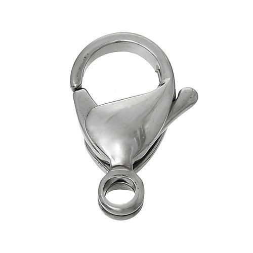 H11r07211a pax 4 mousquetons 10 mm, acier inoxydable 316 finition argenté