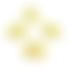 Ps110095867 pax 20 pendentifs, breloque fleurs de lotus 17 mm, finition coloris doré