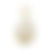Ps11947717 pax 1 pendentif oeuf résine emaillé, laiton finition doré à l'or fin 18k