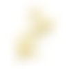 H11n098081lg pax 2 pendentifs chat dans lune 16mm, acier inoxydable 304 doré à l'or fin 18k, placage ionique