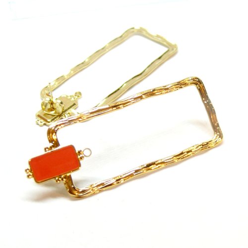 Bu112403091011023268 ref 4 pax 2 boucles d'oreille, puce 55mm avec anneaux d'attache et embouts poussoirs,acier inoxydable 304,finition dore