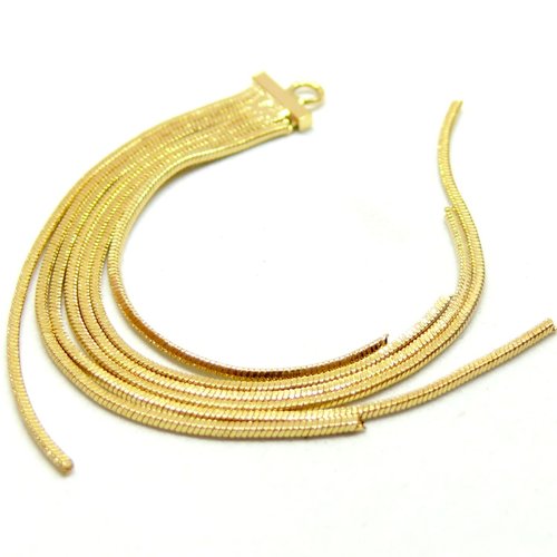 H11g51010g pax 1 pendentif, passementière, laiton finition doré à l'or fin 18k