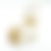 H11i30606bg pax 1 support de bague ovale 14 par 10mm, acier inoxydable 304, finition doré à l'or fin 18k