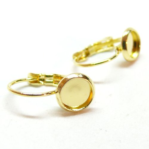 Hf19103g6 pax 4 supports boucle d' oreille pour cabochon 6mm, acier inoxydable 304