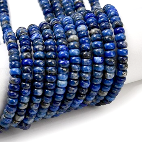 H11k343c5101 – lot de 20 perles rondelles 4 × 2 mm – lapis lazuli