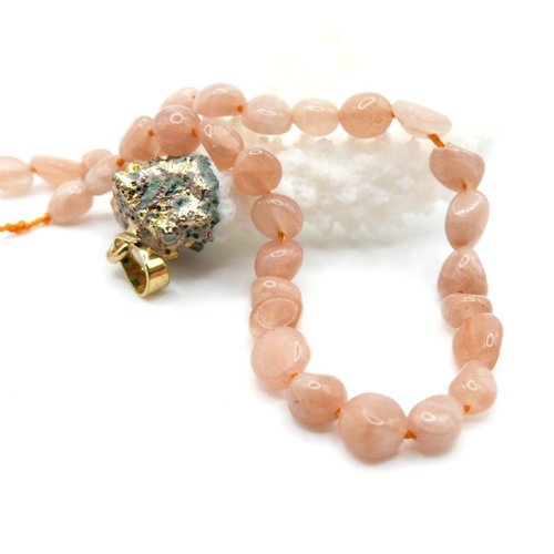 H11k20311a – lot de 28 perles nuggets, chips, pépites 4–12 mm – pierre de soleil