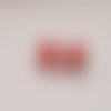 2 perles artisanales indiennes rouges