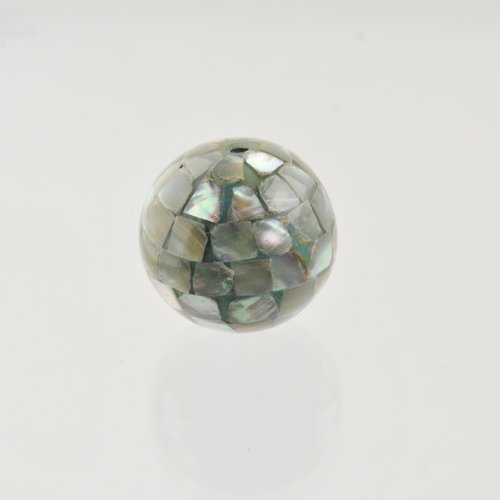 Perle mosaïque en nacre  17 mm