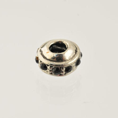 Perle style pandora rondelle strassée 12 mm