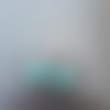 Boucles d'oreille sequin losange turquoise