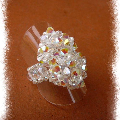 Bague losange cristal