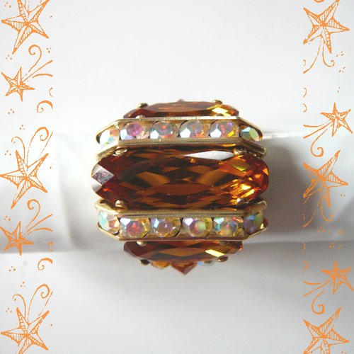 Bague marquise  topaze