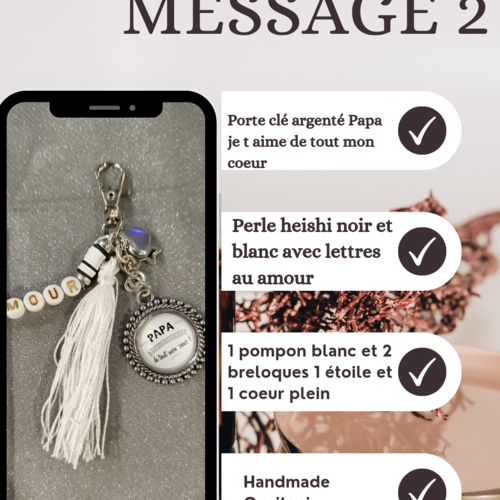 Porte clé message 2