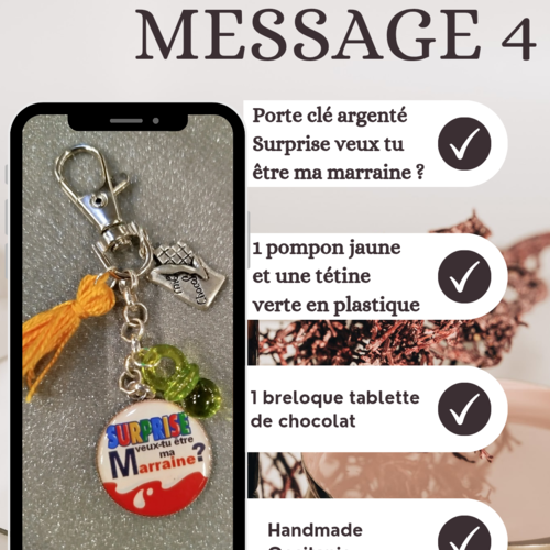 Porte clé message 4