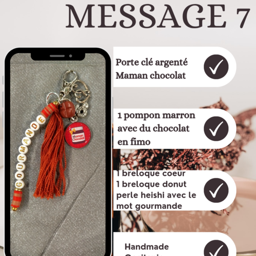 Porte clé message 7