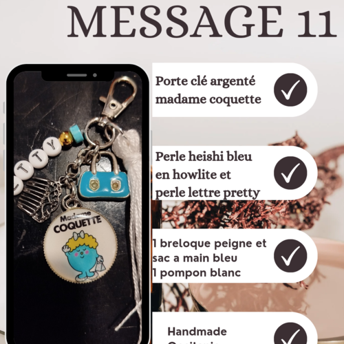 Porte clé message 11