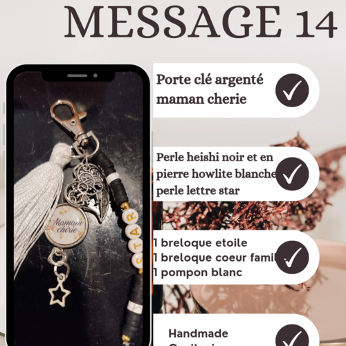 Porte clé message 14