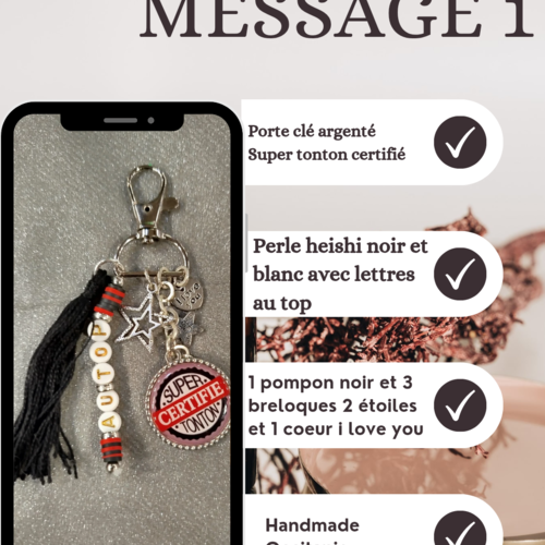 Porte clé message 1