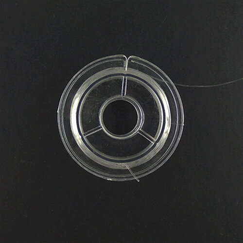10 rouleaux de 10m cordon fil élastique nylon  blanc crystal transparent 0.4 mm