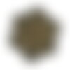X10 perles rondelle 6mm acier inoxydable doré  (186c)