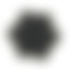 X30 perles tourmaline ronde noir 8mm  (61ck)