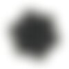 X30 perles tourmaline ronde noir 6mm  (60ck)
