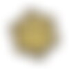 X300 perle métal 4mm dorée ronde  (123c)
