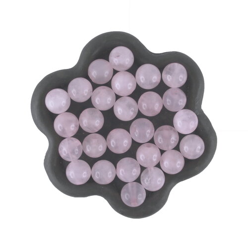 X30 perles rondes quartz rose 6mm  (57ck)