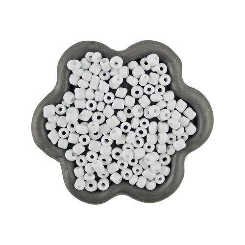 40grs perles de rocaille blanc 3mm (58c)