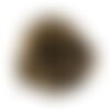 X96 perles rondelle heishi bois de coco nature  marron 10mm (76c)