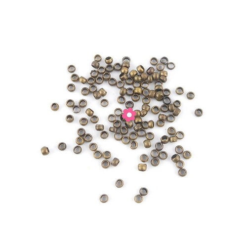 X500 perles à écraser bronze 2mm (09c)