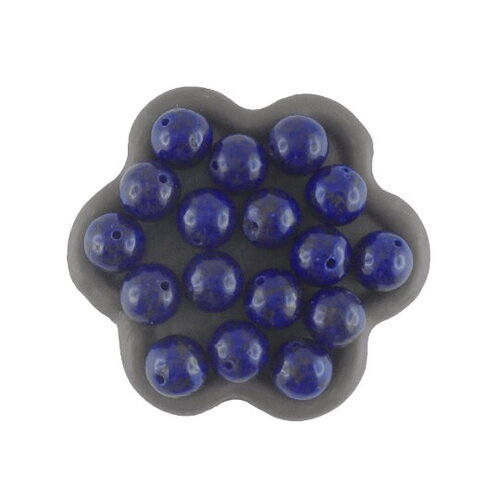 X30 perles bleu lapis-lazuli  8 mm  (22c)